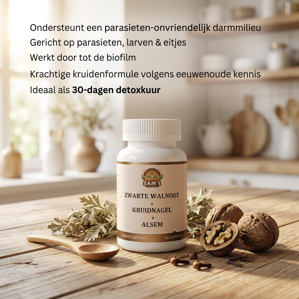 Parasiten Detox - Schwarze Walnuss – Wermut – Nelkenkapseln