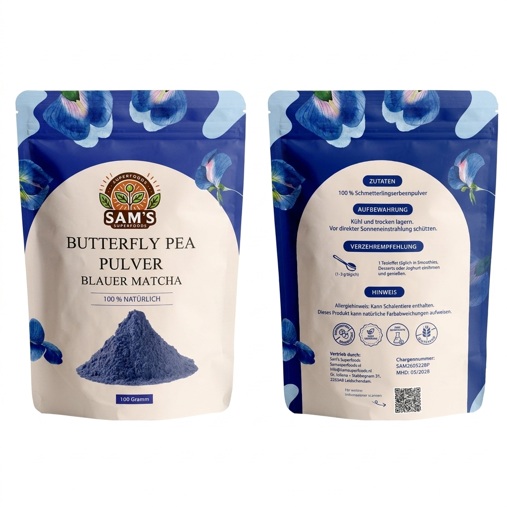 Blaue Matcha – Butterfly Pea Pulver