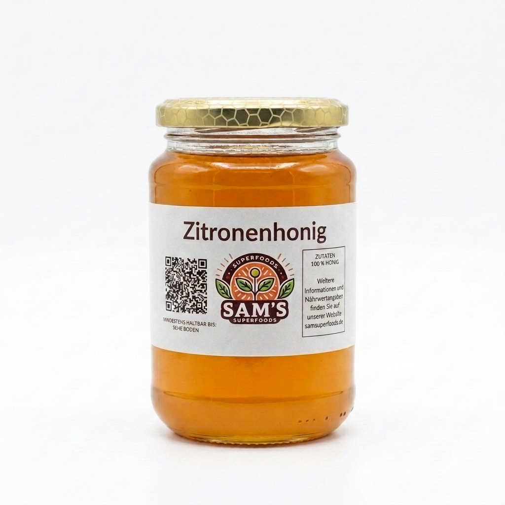 Roher Zitronenhonig